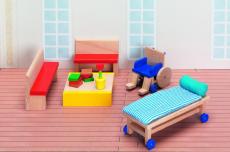 Набор кукольной мебели серии Больница Комната ожидания GOKI