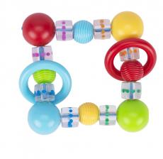 Игрушка-кольцо Эластик Квадрат Разноцветные шарики пластик HEIMESS