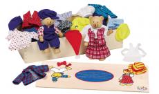 Куклы Мишки с набором одежды GOKI