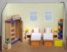 Набор кукольной мебели для спальни GOKI